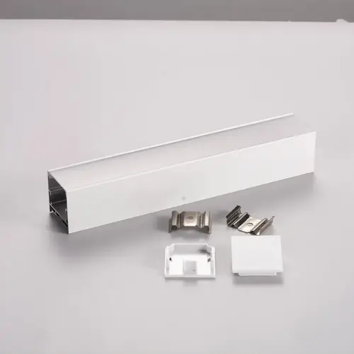 مجرى شريط ليد لطش المنيوم عرض 3.5cm عمق 3.5 cm طول 3 متر ابيض