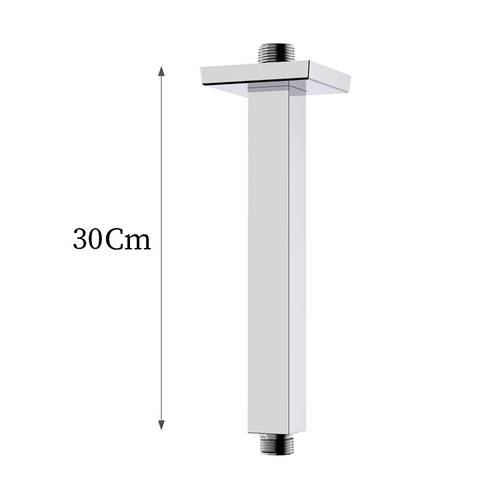 ذراع دش مطري سقفي كروم مربع 30cm