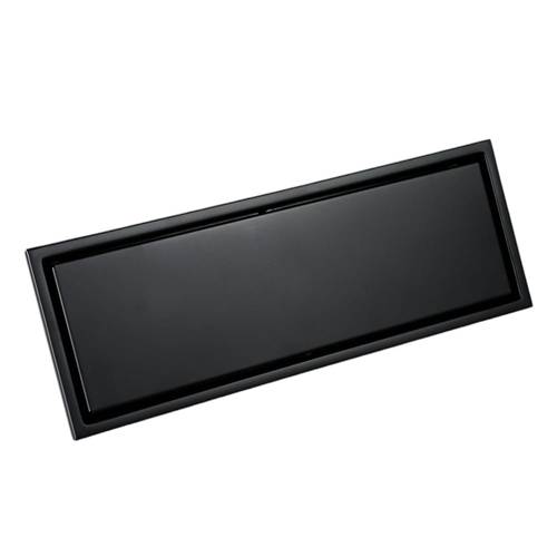 صفاية بلاط اسود مع رداد 10x30 cm