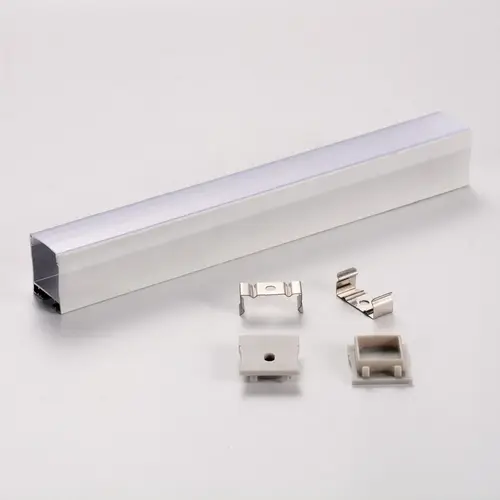مجرى شريط ليد لطش المنيوم عرض 2.3cm عمق 2.67 cm طول 3 متر ابيض