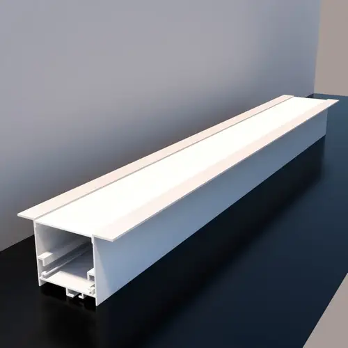مجرى شريط ليد داخل الجبس المنيوم عرض 3.5cm عمق 3.5 cm طول 3 متر ابيض