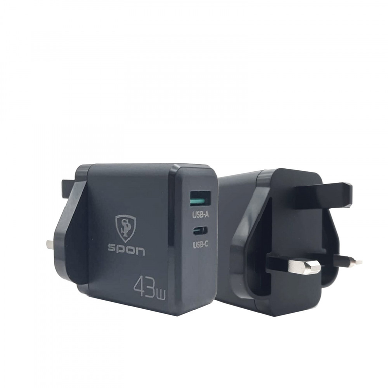 راس شاحن جداري PD+USB قوة 43وات من سبون