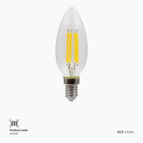 مصباح اضاءة بلح E14 | واط 4 | 2700K | C35 | CRI90 | دايمر 