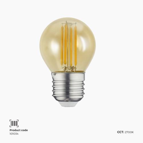 مصباح اضاءة فلمنت E27 | واط 4 | 2700K | G45 | CRI90 