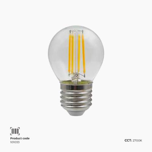مصباح اضاءة فلمنت E27 | واط 4 | 2700K | G45 | CRI90 