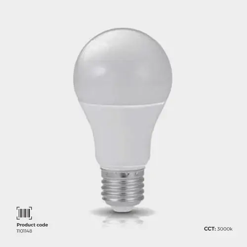 مصباح اضاءة بلب E27 | واط 15 | 3000K | A60