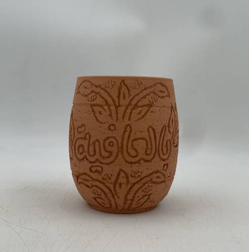 كاسة فخار  بيضاوي ( بالعافية) 