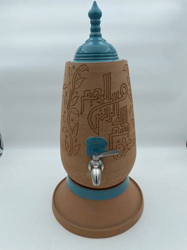 الزير الطراز المديني المصغر  كيلة (بسملة طويلة) تركواز 3 لتر