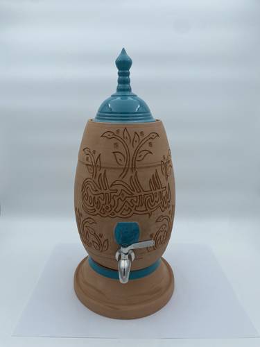 الطراز المديني البيضاوي المصغر (بسملة عريضة) تركواز 3 لتر و اكثر