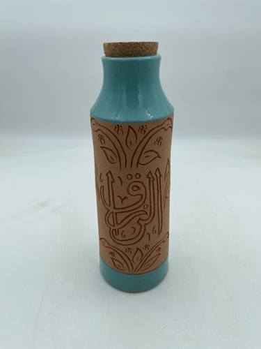 قارورة طراز مديني 600 ملي واكثر  (الرزاق) تركواز
