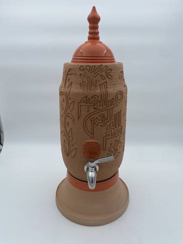 الزير الطراز المديني المصغر (بسملة طويلة) برتقالي 3 لتر