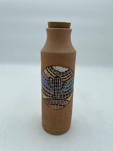 قارورة فسيفساء 600 ملي  واكثر   (الصبار)