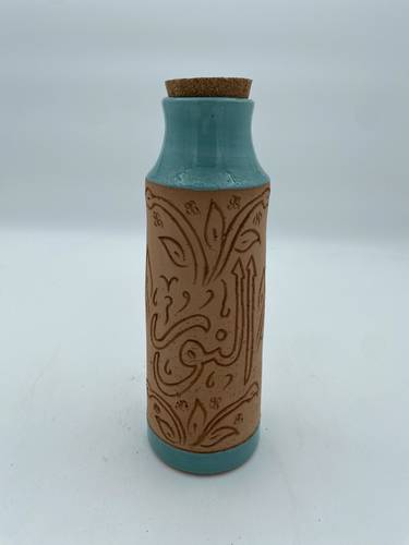 قارورة طراز مديني 600 ملي  واكثر  (النور) تركواز