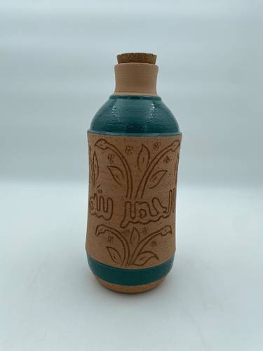 قارورة طراز مديني (الحمدلله) اخضر 1.5 لتر