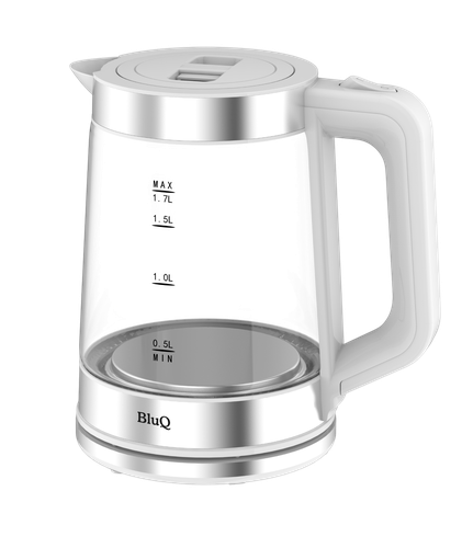 BluQ Glass Kettle 1.7L 2200 W Transpanet