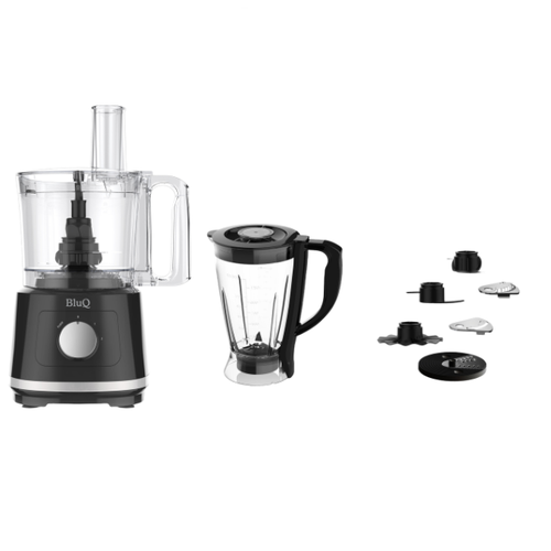 BluQ Food Processor 2.3 L Bowl 1.5L 800 W Blender Jar with Stainless Steel
