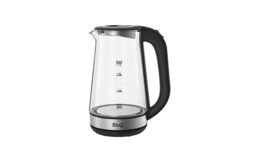 BluQ Glass Electric Kettle with Ocean Blue Light 2.5 L 1500W