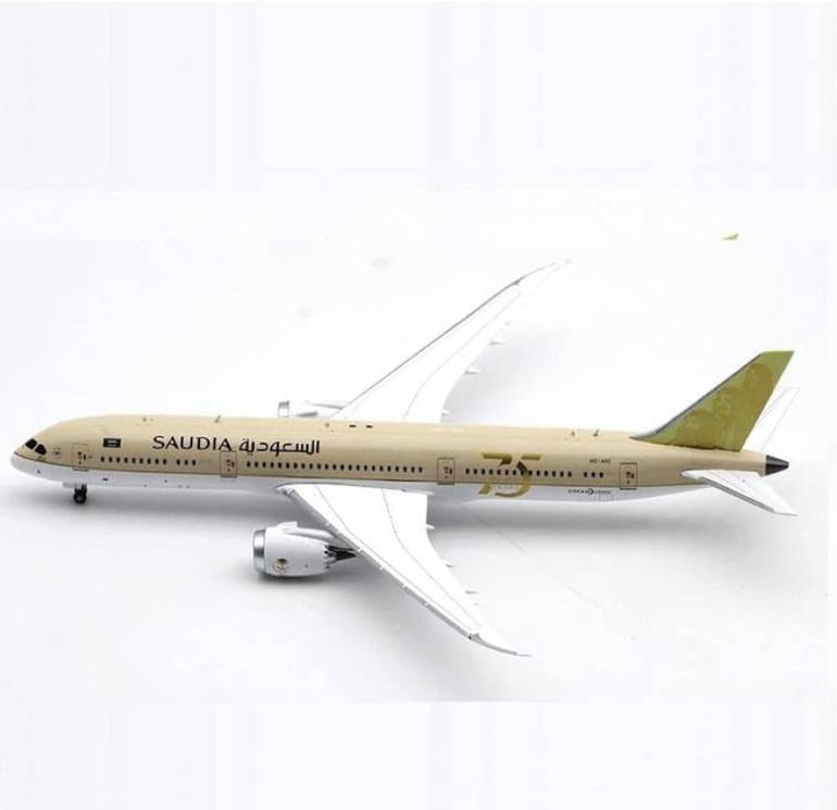 مجسم طائرة B787  بشعار الملوك
