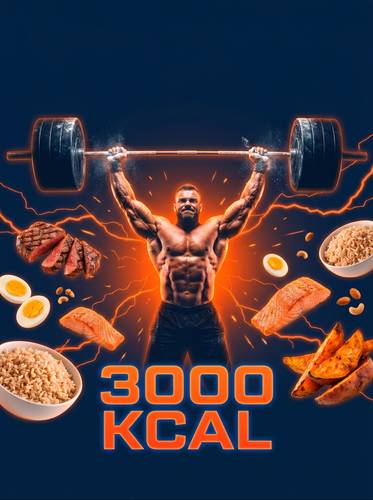 من جدول غذائي 3000 سعرة