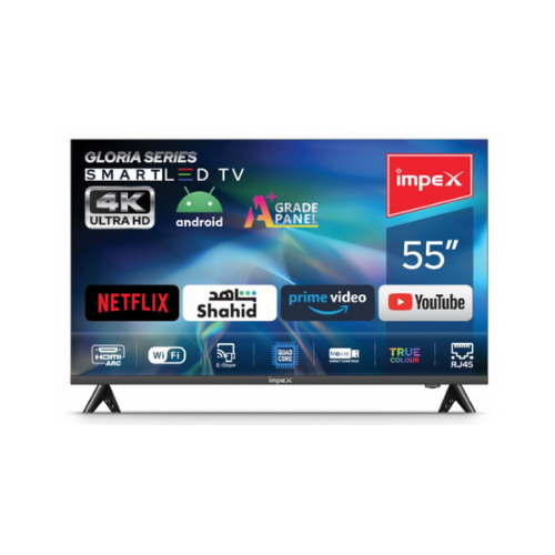 امبكس تلفزيون جلوريا الذكي 4K LED مقاس 55 بوصة