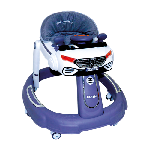 Foldable baby walker equipped with sound, lights, and interactive toys