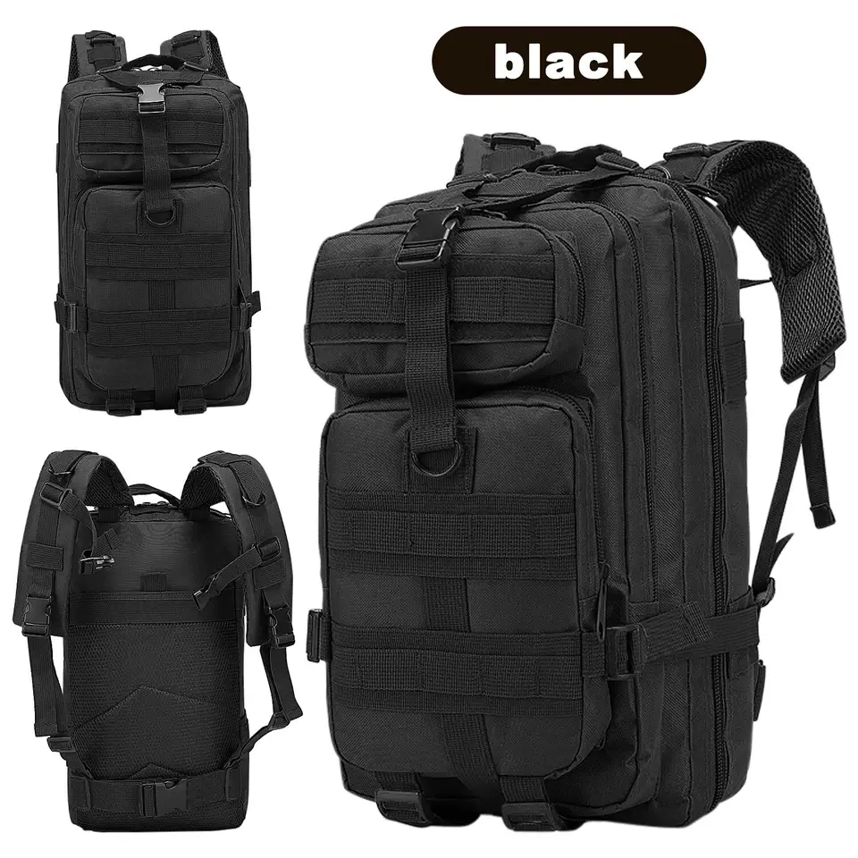 حقيبة ظهر 5 جيوب اللون اسود  black 45*25*23cm