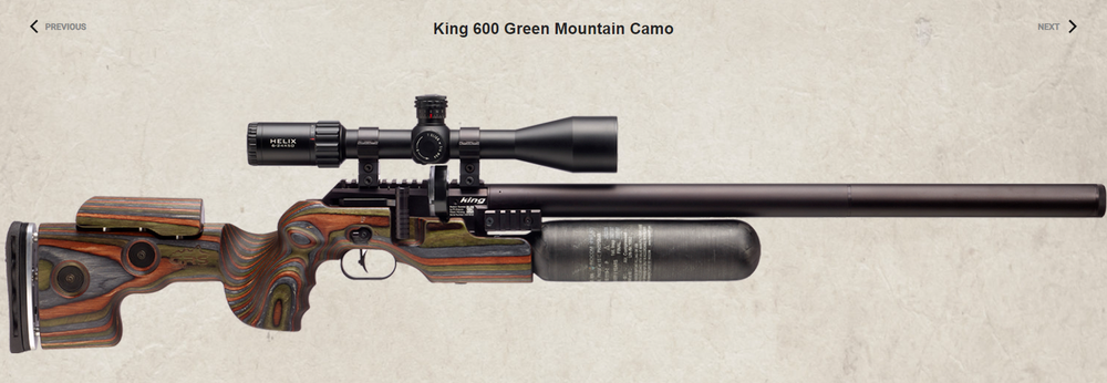 اف اكس كنج -Cal 5.5 GRS Green Mountain Camo B600mm  