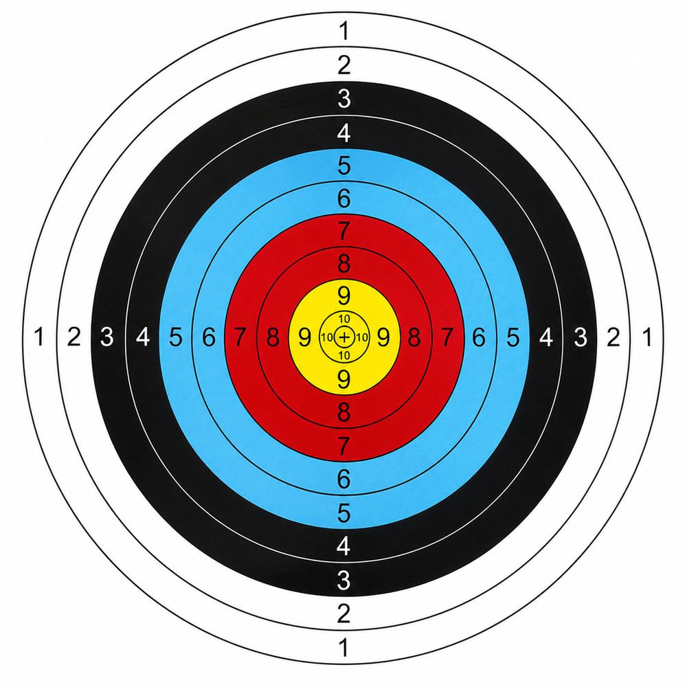  ورق اهداف رماية بالحبة مقاس - cm60 x 60