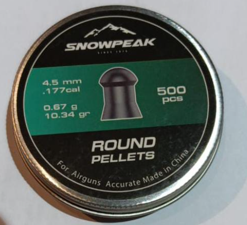 رصاص  سنوبيك 500 طلقة  Round Heavy Pellet 10.34gr  4.5