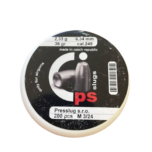 رصاص برس سلق Press Slugs 36gr .249. 200SPB Cal 6.35 #PSSL25/36