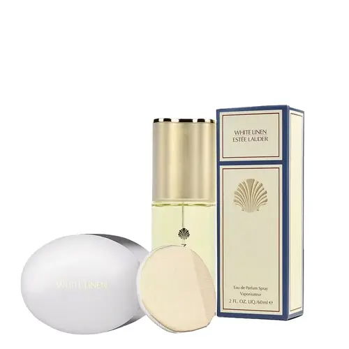 مجموعة استي لودر وايت لينين عطر + بودره 