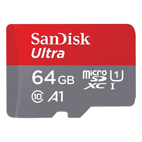 بطاقة ذاكرة تخزين سانديسك بسعة 64 قيقا وسرعة نقل بيانات 120م/ث