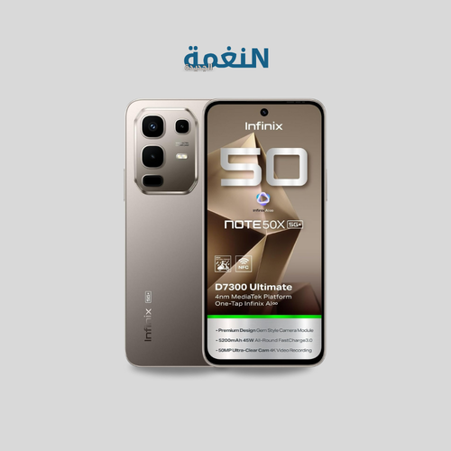 Infinix Note 50 5G, 256GB, 16GB RAM, Titanium