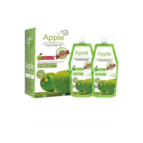Apple كريم صبغة شعر بني متوسط 500 مل*2 