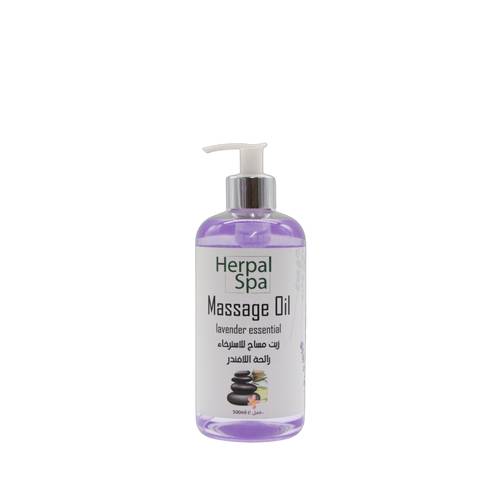 Spa massage oil with lavender extract