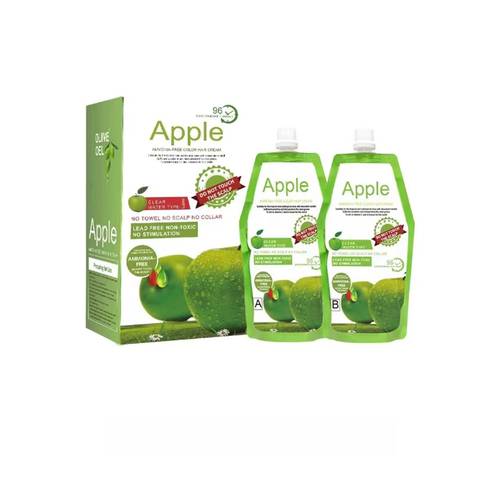 Apple كريم صبغة شعر أسود 500 مل*2 