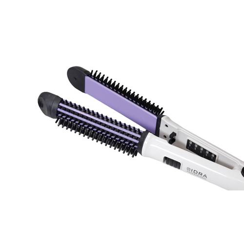 Hair brush with ceramic sidra