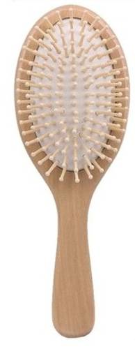 wooden hair brush