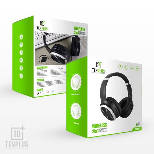 سماعة رأس لاسلكية ومكبر صوت 2 فـي 1 (T3434) من TENPLUS