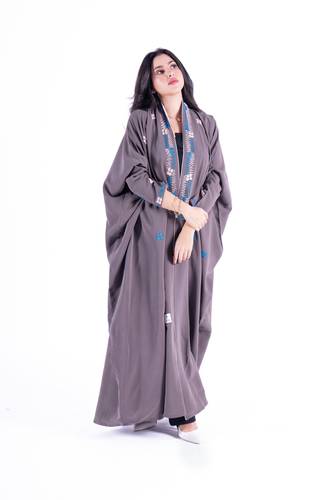 عباية قصة نص بشت قماش كريب مغسول
