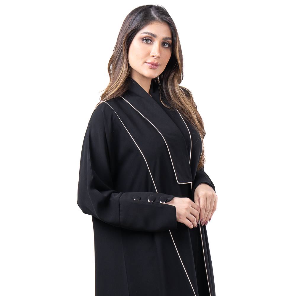 عباية سادة بقماش ملكي فاخر
