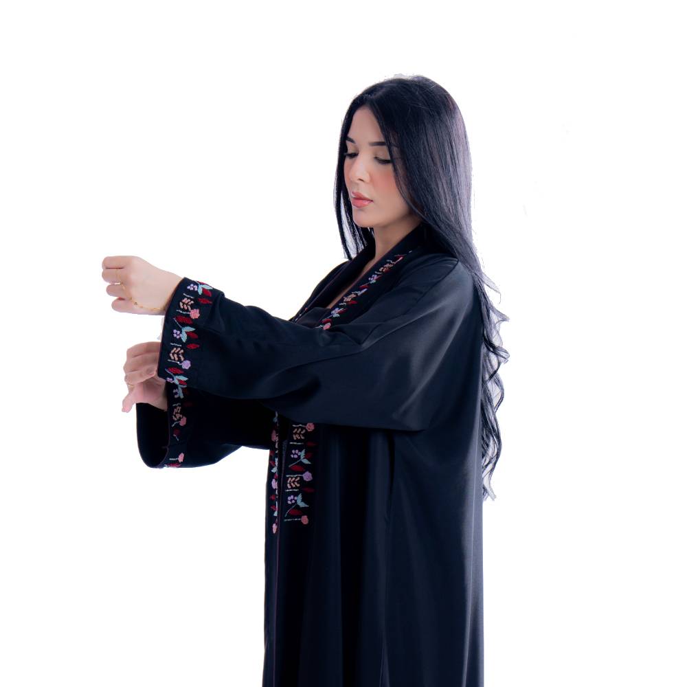 عباية بقماش كريب إنترنت