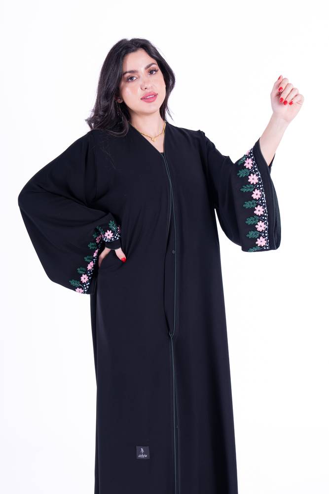 عباية عادية قماش كريب ملكي 