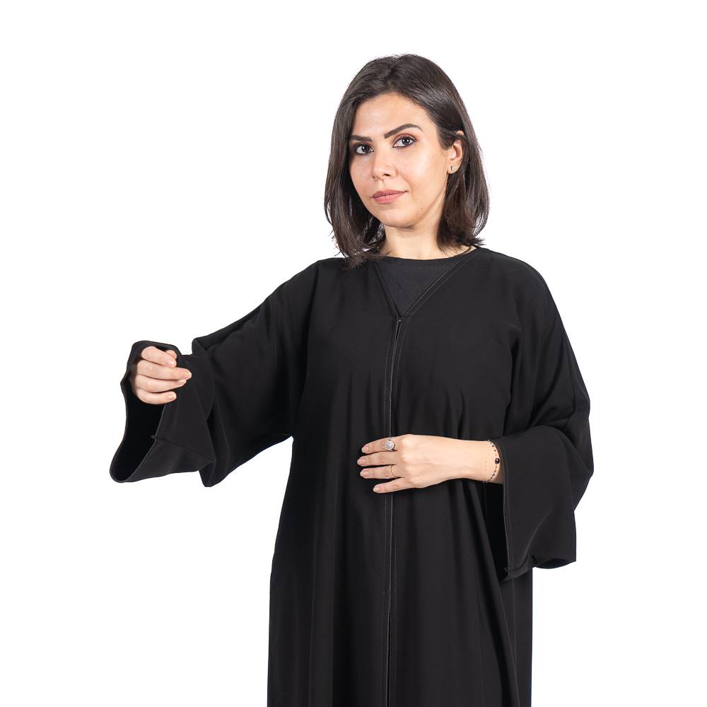 عباية سادة بقماش نواعم الفاخر