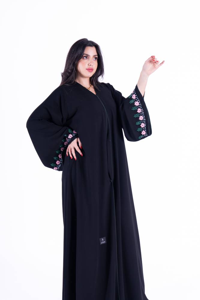 عباية عادية قماش كريب ملكي 