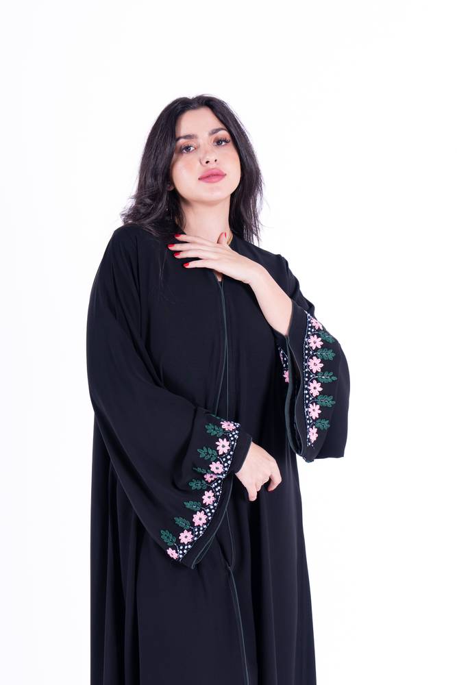 عباية عادية قماش كريب ملكي 