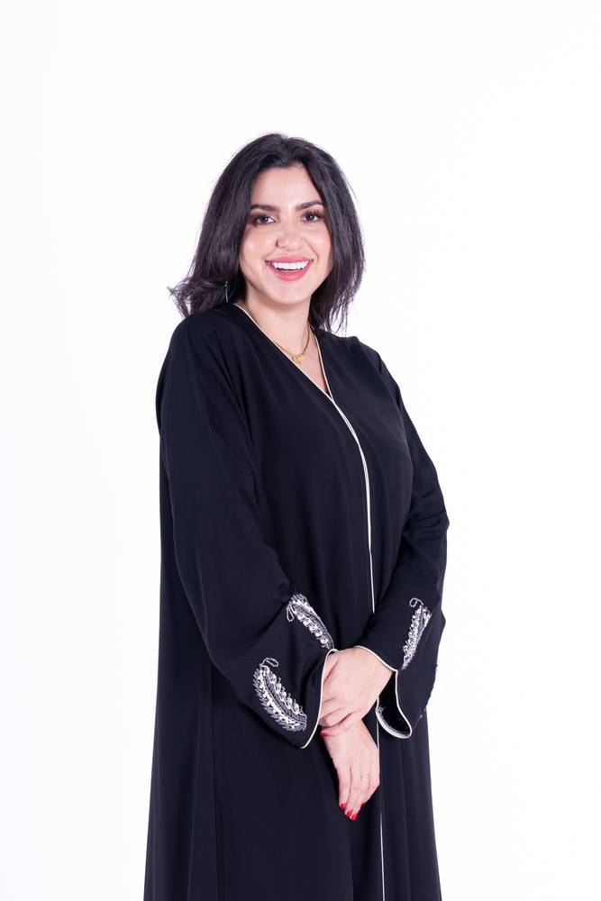 عباية عادية قماش كريب ملكي
