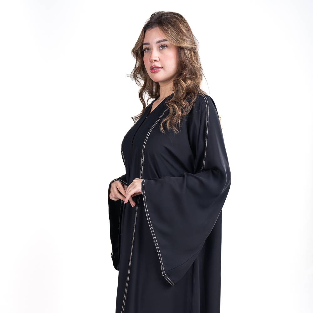 عباية نص كلوش بقماش نواعم الفاخر