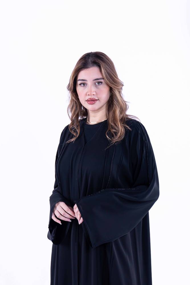 عباية عادية بقماش نواعم الفاخر
