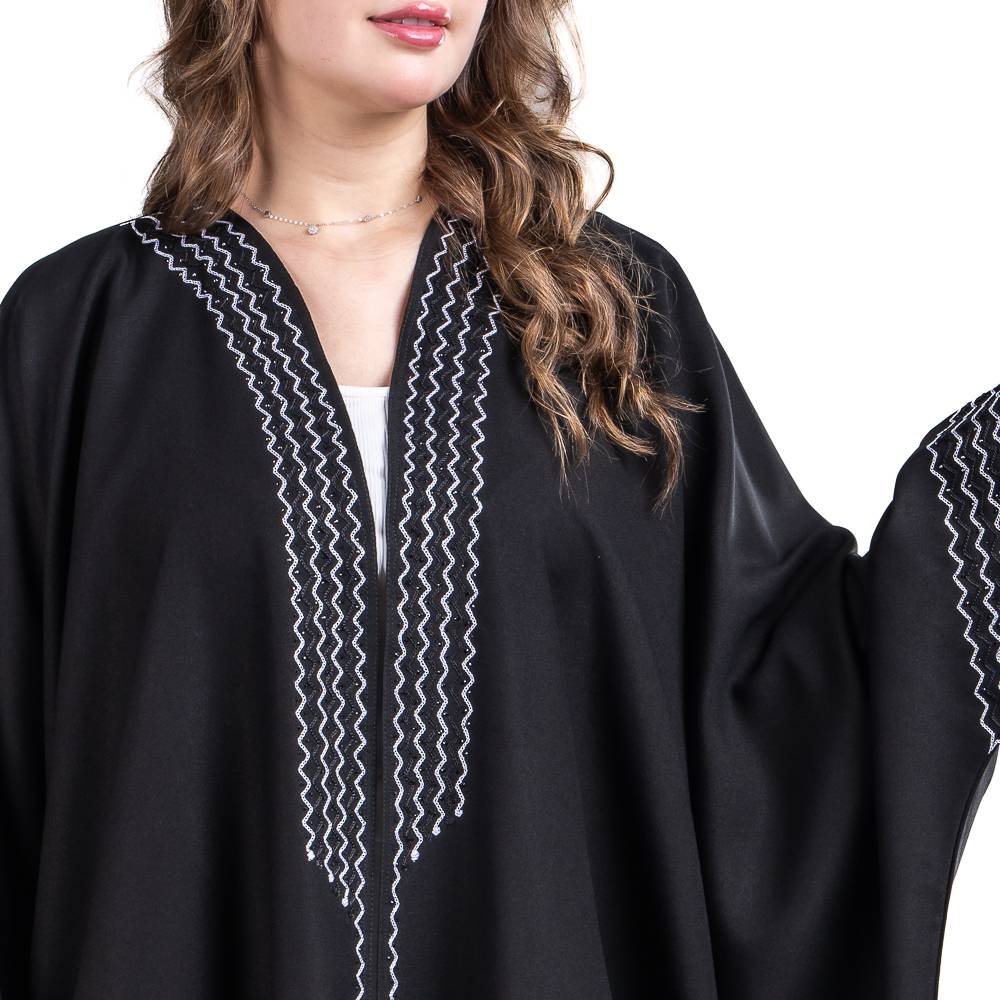 عباية بشت بقماش كريب برايفت الفاخر